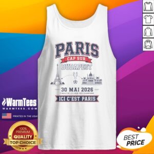 Funny Champions League Champion 30 ΜAi 2026 Finale De La Ligue Des Champions Ici C'Est Paris tank top showcasing sporty style.