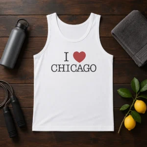 Official I Love Chicago Heart Tank Top