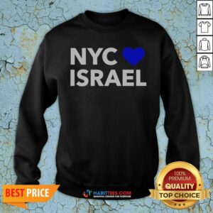 Nice Zohran Mamdani Rama Duwaji NYC Love Israel sweatshirt optimized for showcasing vibrant design.
