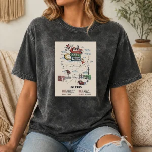 Pretty Asleep At The Wheel Route 66 Centennial 2026 Shows Washed T-Shirt