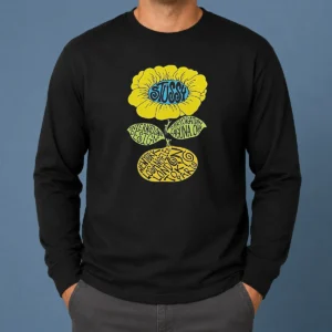 Original Love Island UK Tommy Murphy Stussy Sunflower Long Sleeve Shirt