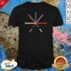 Awesome Abstract Geometric Color Burst Minimalist Pattern Composition shirt optimized showing vibrant geometric pattern on a fitted crew neck shirt