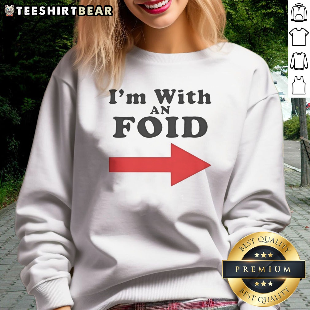 awesome-i-m-with-an-foid-sweatshirt Awesome I'M With An Foid Sweatshirt displayed in a cozy setting, perfect for casual wear.