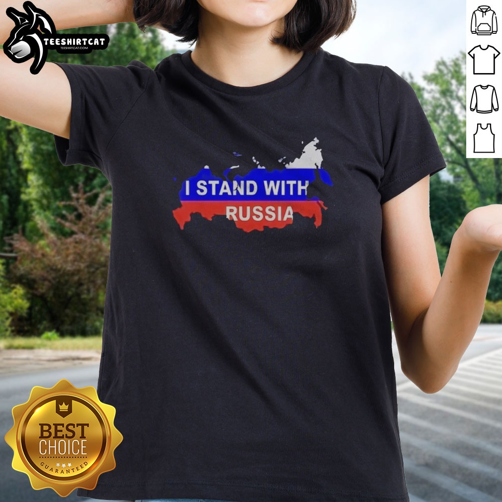 awesome-i-stand-with-russia-map-flag-patriotic-nationalism-nation-country-political-ladies-shirt-3 Awesome I Stand With Russia Map Flag Patriotic Nationalism Nation Country Political Ladies shirt displayed on a neutral background.