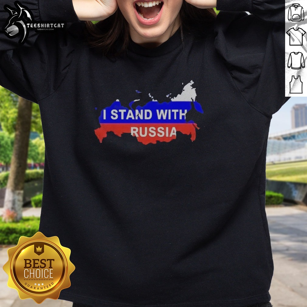 awesome-i-stand-with-russia-map-flag-patriotic-nationalism-nation-country-political-sweatshirt-3 Awesome I Stand With Russia Map Flag Patriotic Nationalism Nation Country Political Sweatshirt displayed on a neutral background