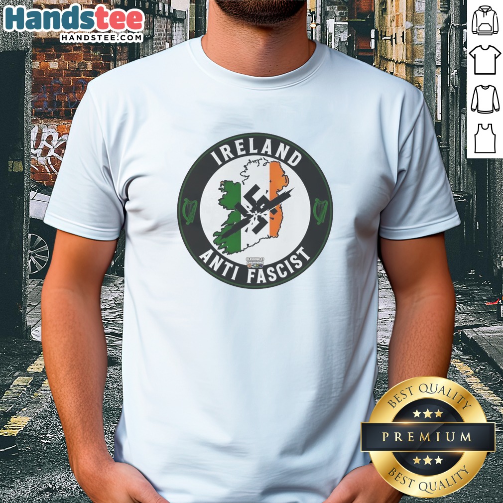 awesome-ireland-anti-fascist-shirt Awesome Ireland Anti Fascist Shirt featuring bold graphic print on a comfortable unisex cotton tee