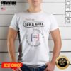 Awesome Just An Iowa Girl Living In A New Mexico World State Map shirt displayed on a white background