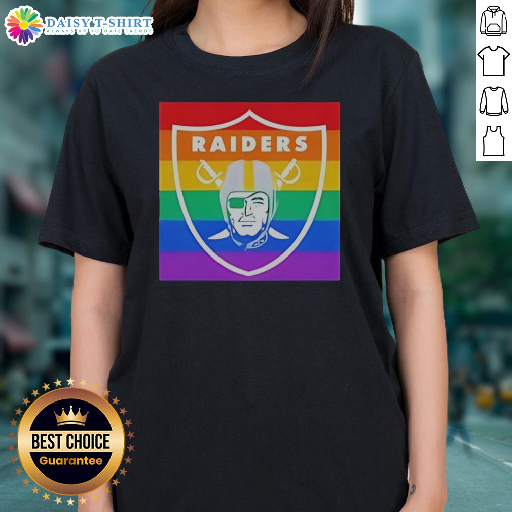 Awesome Las Vegas Raiders Pride Logo NFL Pride Month Theme Football Team Ladies Shirt Awesome Las Vegas Raiders Pride Logo NFL Pride Month Theme Football Team Ladies Shirt featuring vibrant colors.