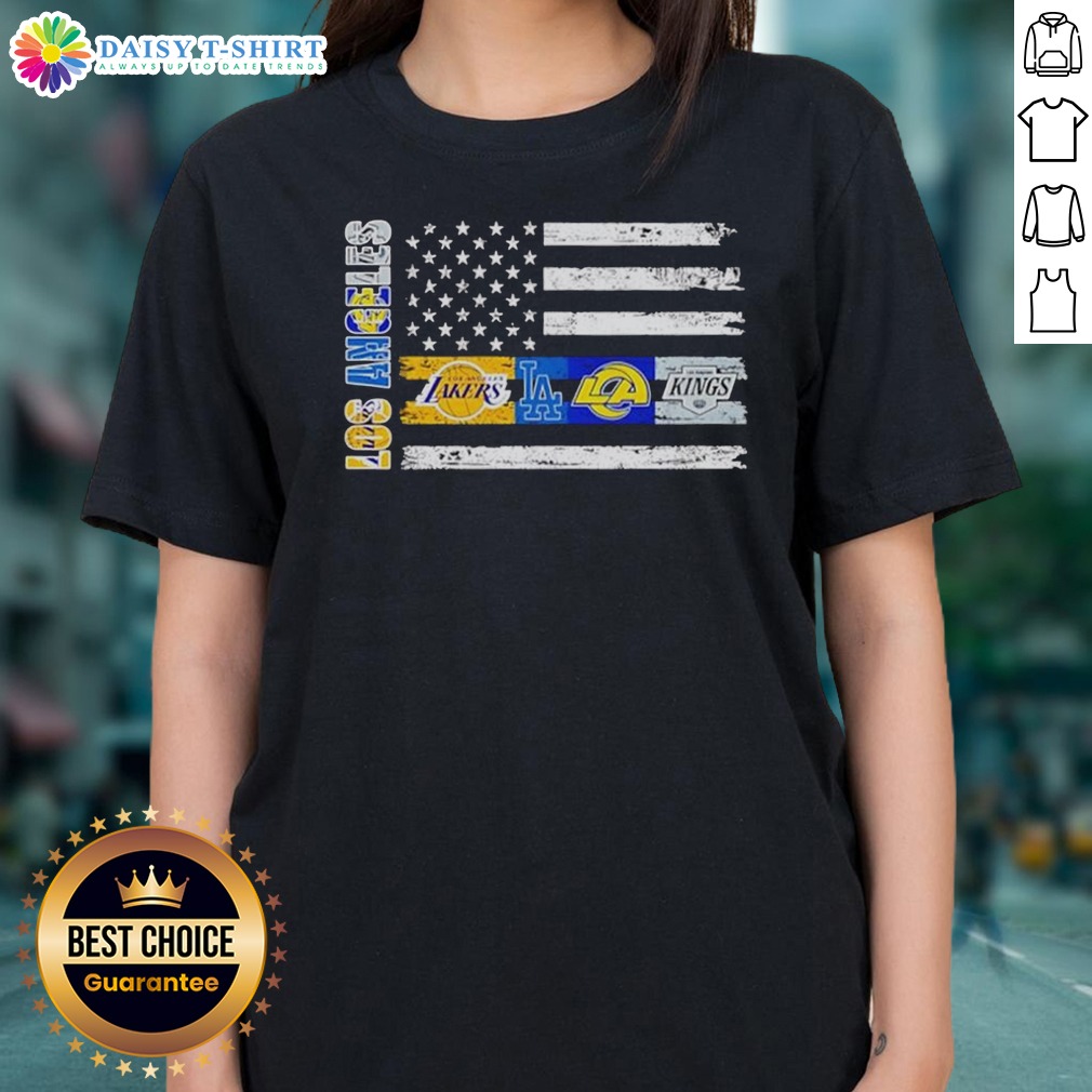 awesome-los-angeles-sport-teams-lakers-dodgers-rams-kings-american-flag-ladies-shirt Awesome Los Angeles Sport Teams Lakers Dodgers Rams Kings American Flag Ladies Shirt