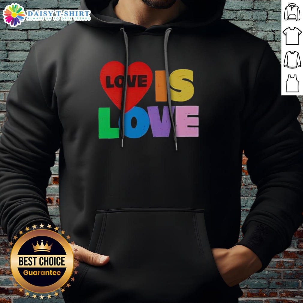 Awesome Love Is Love Pride LGBTQ Hoodie Awesome Love Is Love Pride LGBTQ Hoodie in vibrant colors showcasing pride and inclusivity.