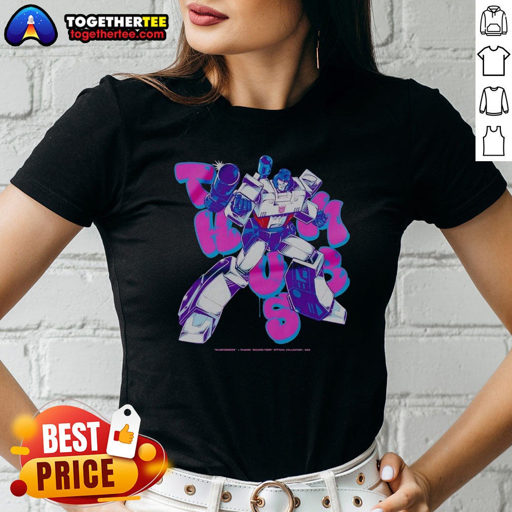 Awesome Megatron Transformers Thumbs Second Form 2026 Ladies Shirt Awesome Megatron Transformers Thumbs Second Form 2026 Ladies Shirt featuring bold graphic print on a comfortable fitted cotton tee