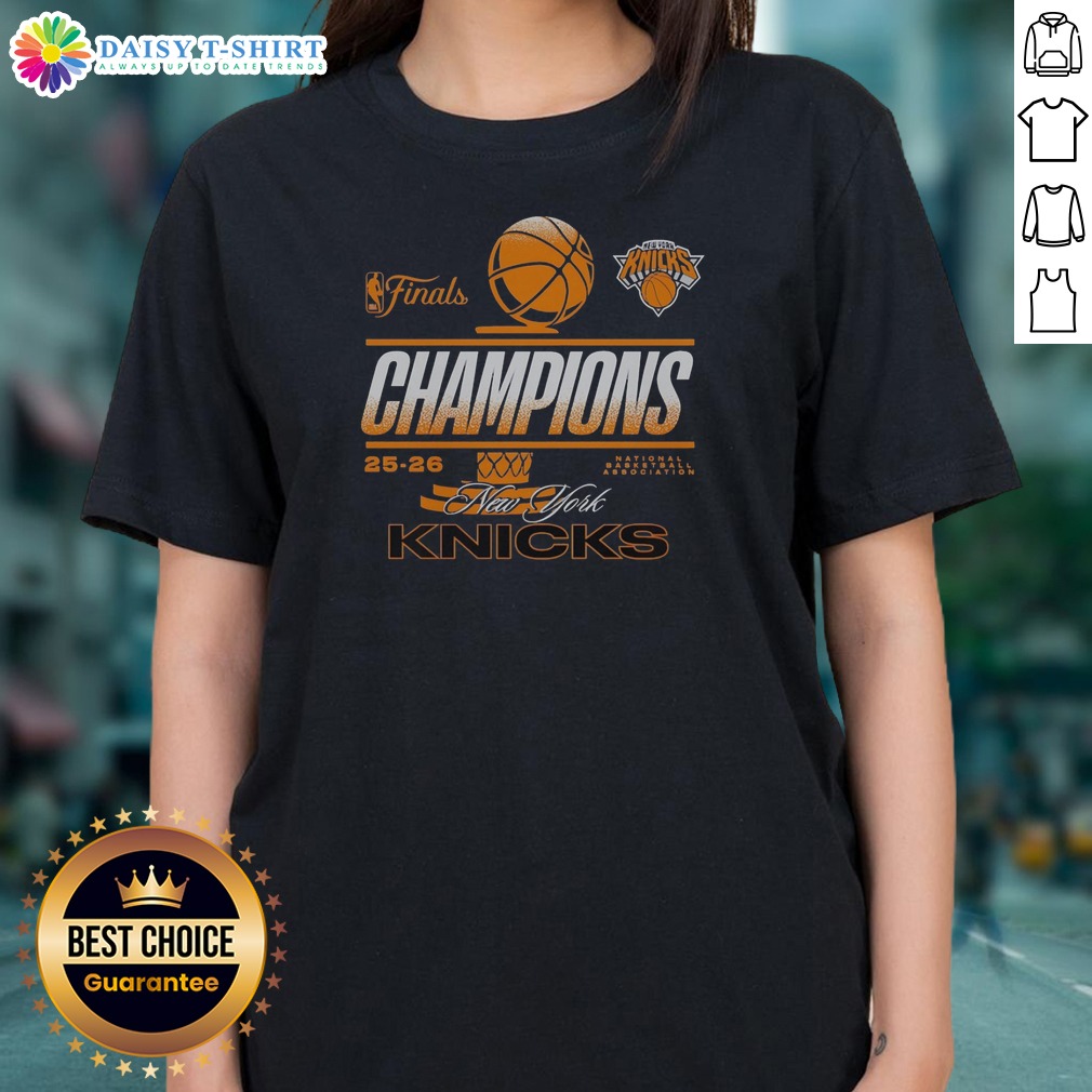 awesome-new-york-knicks-2025-2026-finals-champions-national-basketball-association-team-ladies-shirt Awesome New York Knicks 2025 2026 Finals Champions National Basketball Association Team Ladies Shirt in white with bold team graphics