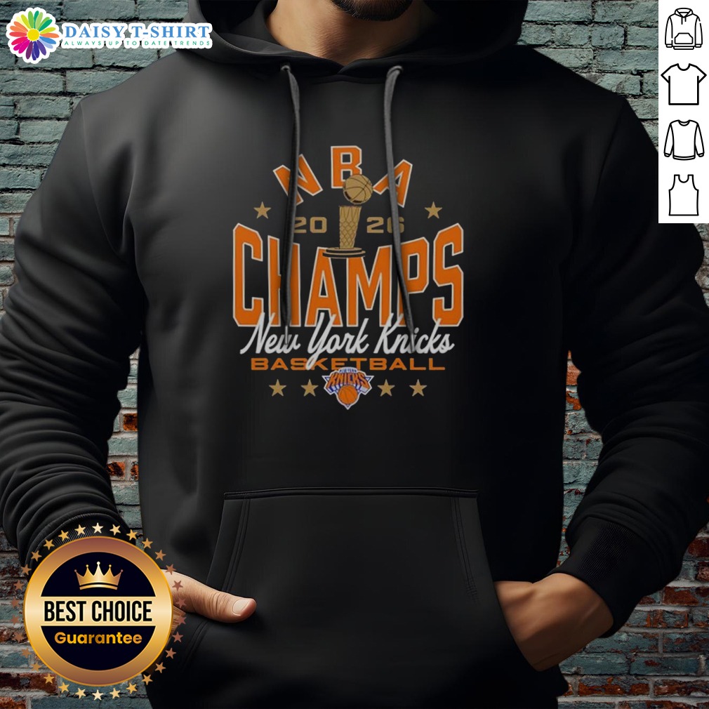 awesome-new-york-knicks-2026-nba-champions-basketball-fan-hoodie Awesome New York Knicks 2026 NBA Champions Basketball Fan Hoodie in blue with team logo and championship text