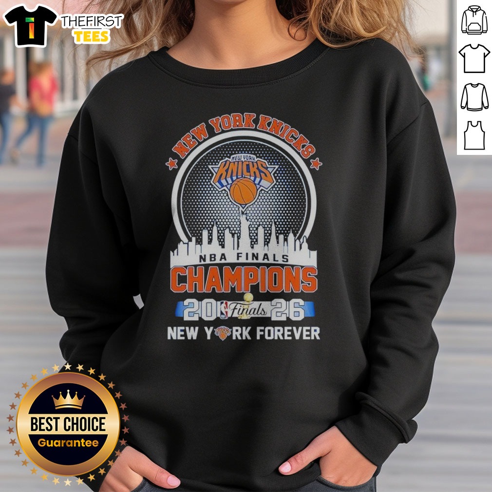 awesome-new-york-knicks-nba-finals-champions-2026-sweatshirt Awesome New York Knicks NBA Finals Champions 2026 Sweatshirt in blue with bold championship graphics