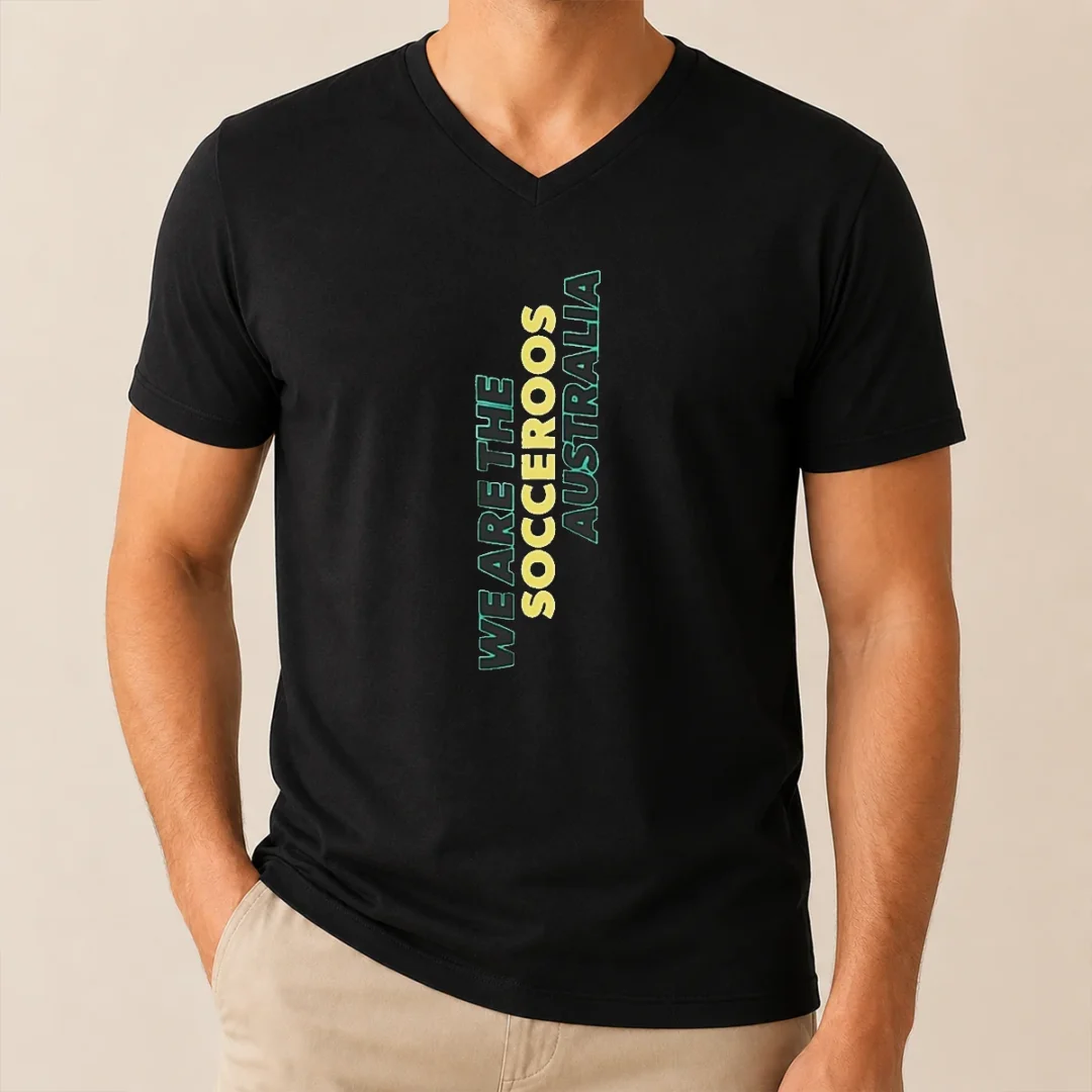 Awesome Nice We Are The Socceroos Australia V Neck Shirt Awesome Nice We Are The Socceroos Australia V-Neck Shirt