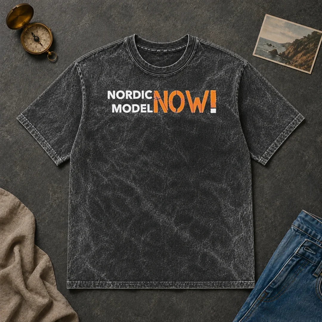 Awesome Nordic Model Now! Slogan Washed T Shirt Awesome Nordic Model Now! Slogan Washed T-Shirt
