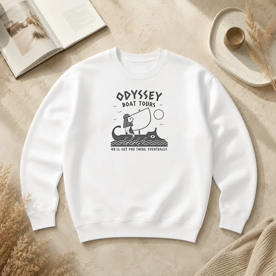 Awesome Odysseus Odyssey Boat Tours We Will Get You There Eventually Sweater Awesome Odysseus Odyssey Boat Tours We Will Get You There Eventually Sweater