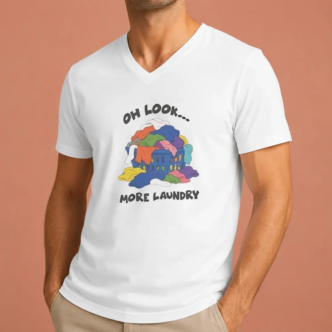 awesome-oh-look-more-laundry-v-neck-shirt Awesome Oh Look More Laundry V-Neck Shirt