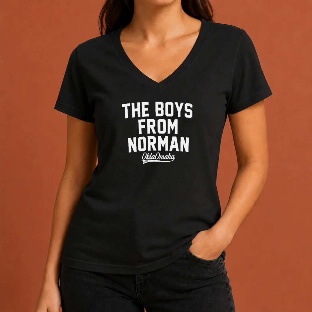 awesome-oklahoma-the-boys-from-norman-v-neck-shirt Awesome Oklahoma The Boys From Norman V-Neck Shirt