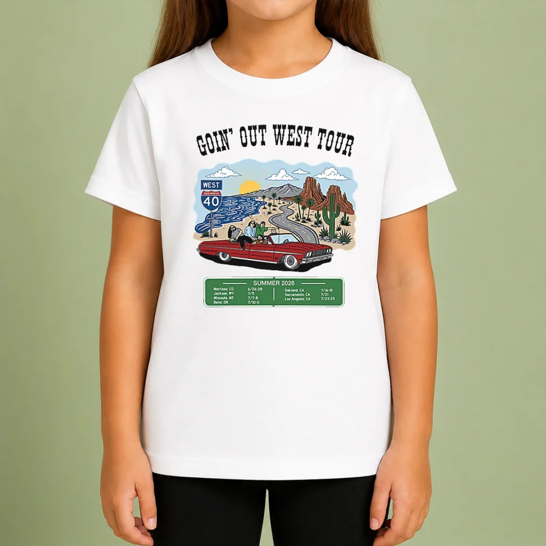 awesome-panic-goin-out-west-tour-summer-2026-kids-t-shirt Awesome Panic Goin Out West Tour Summer 2026 Kids T-Shirt
