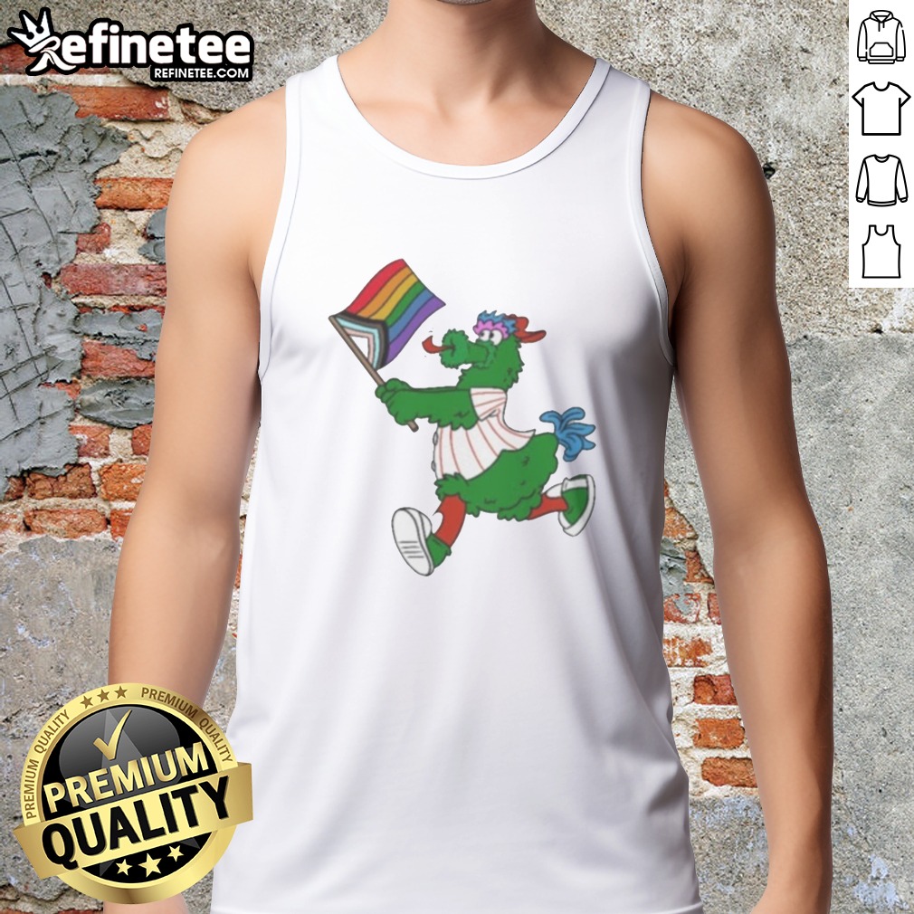 awesome-philadelphia-phillies-pride-mascot-running-with-progress-flag-tank-top Awesome Philadelphia Phillies Pride Mascot Running With Progress Flag tank top featuring vibrant colors and a unique design.