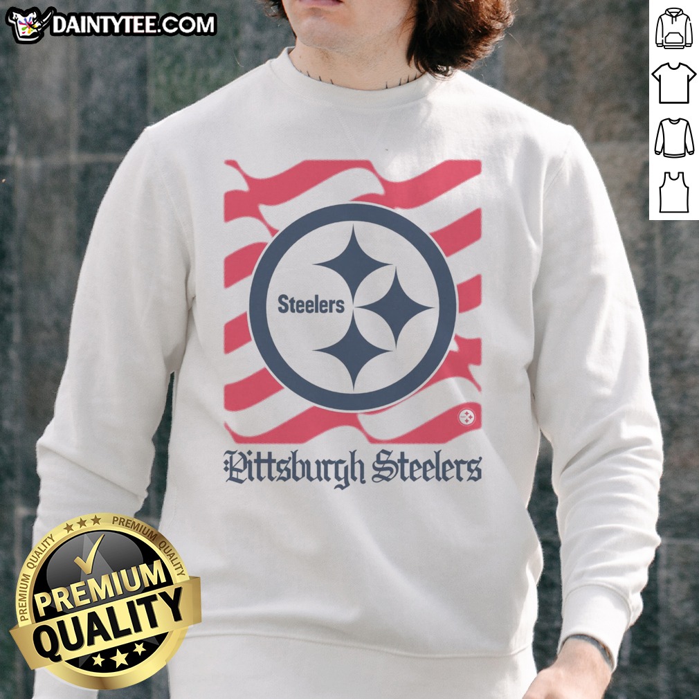 awesome-pittsburgh-steelers-american-heritage-wordmark-sweatshirt Awesome Pittsburgh Steelers American Heritage Wordmark Sweatshirt featuring a bold team logo.