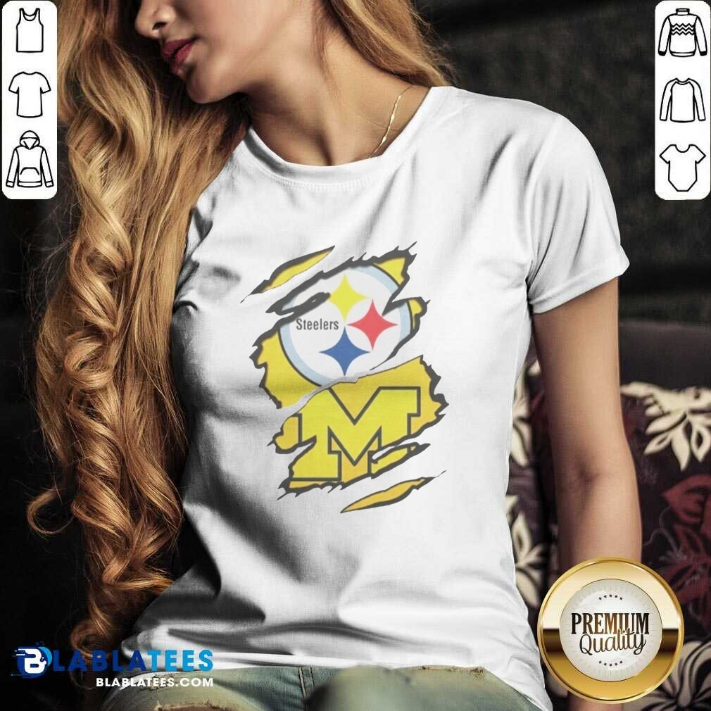awesome-pittsburgh-steelers-michigan-wolverines-torn-metal-logo-graphic-v-neck-optimized Awesome Pittsburgh Steelers Michigan Wolverines Torn Metal Logo Graphic v neck optimized for stylish wear