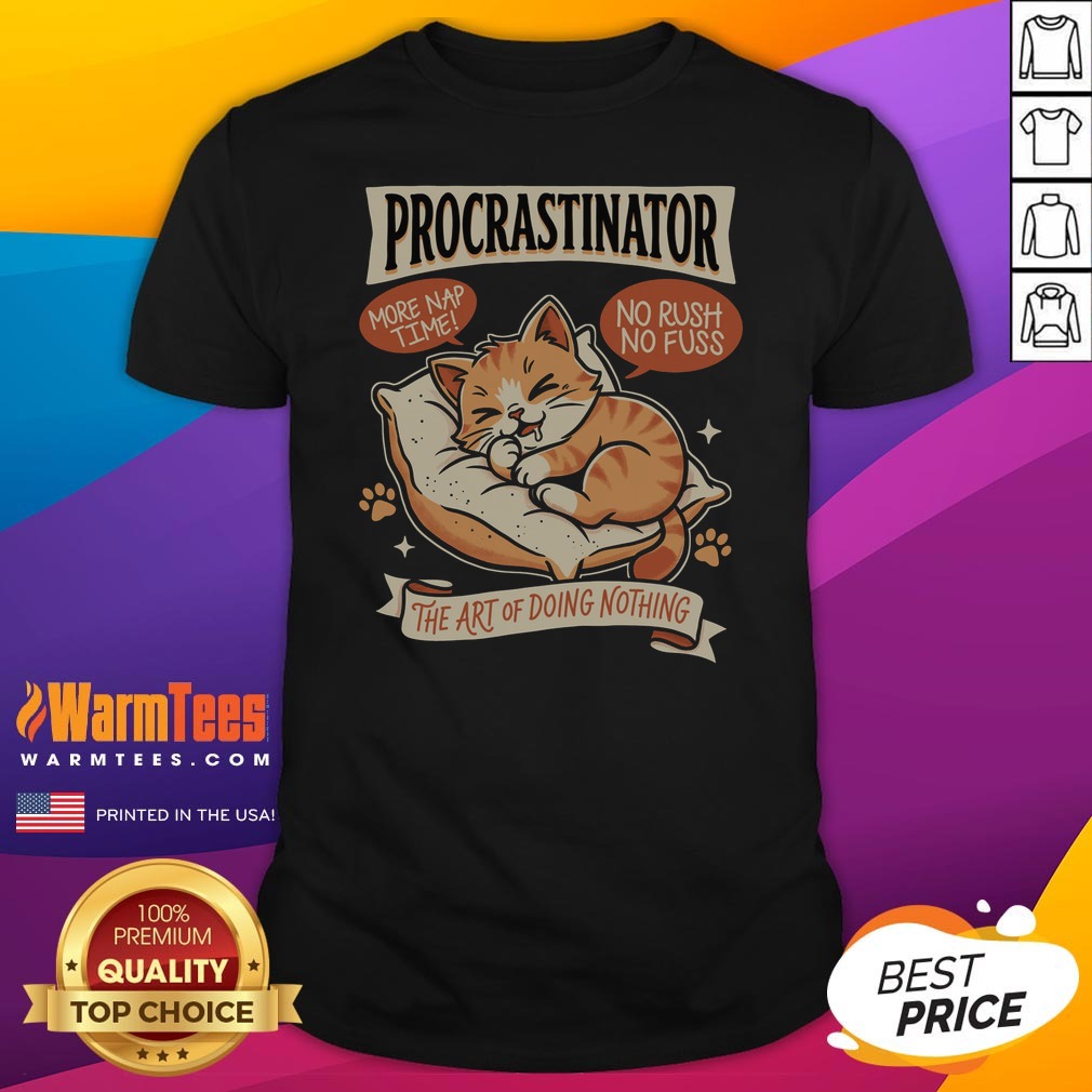 awesome-procrastinator-cat-shirt Awesome Procrastinator Cat shirt featuring a playful feline design in vibrant colors.