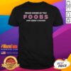Awesome Proud Owner Of Two Foobs And Zero Cancer shirt in black, classic fit crew neck tee