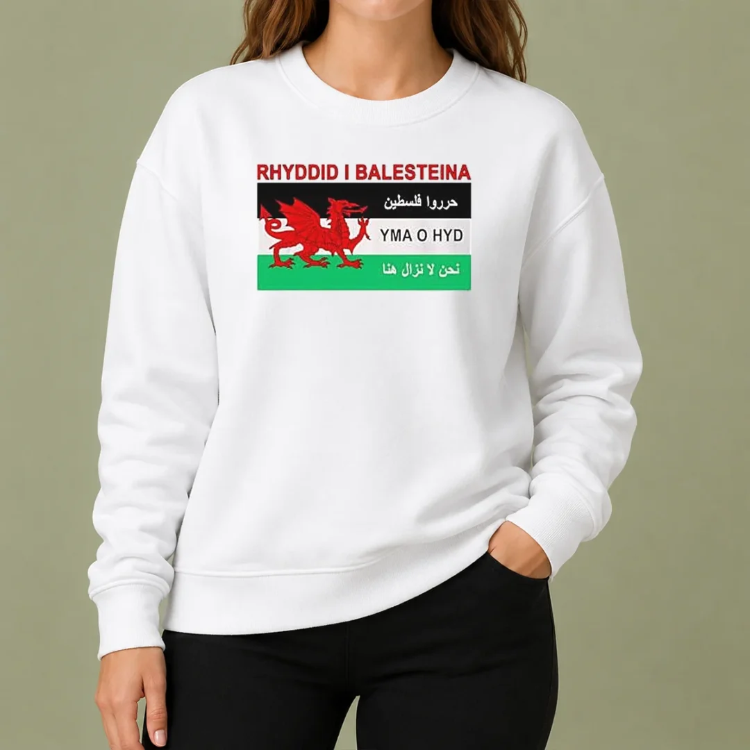 awesome-rhyddid-i-balesteina-yma-o-hyd-wales-palestine-solidarity-flag-sweater Awesome Rhyddid I Balesteina Yma O Hyd Wales Palestine Solidarity Flag Sweater