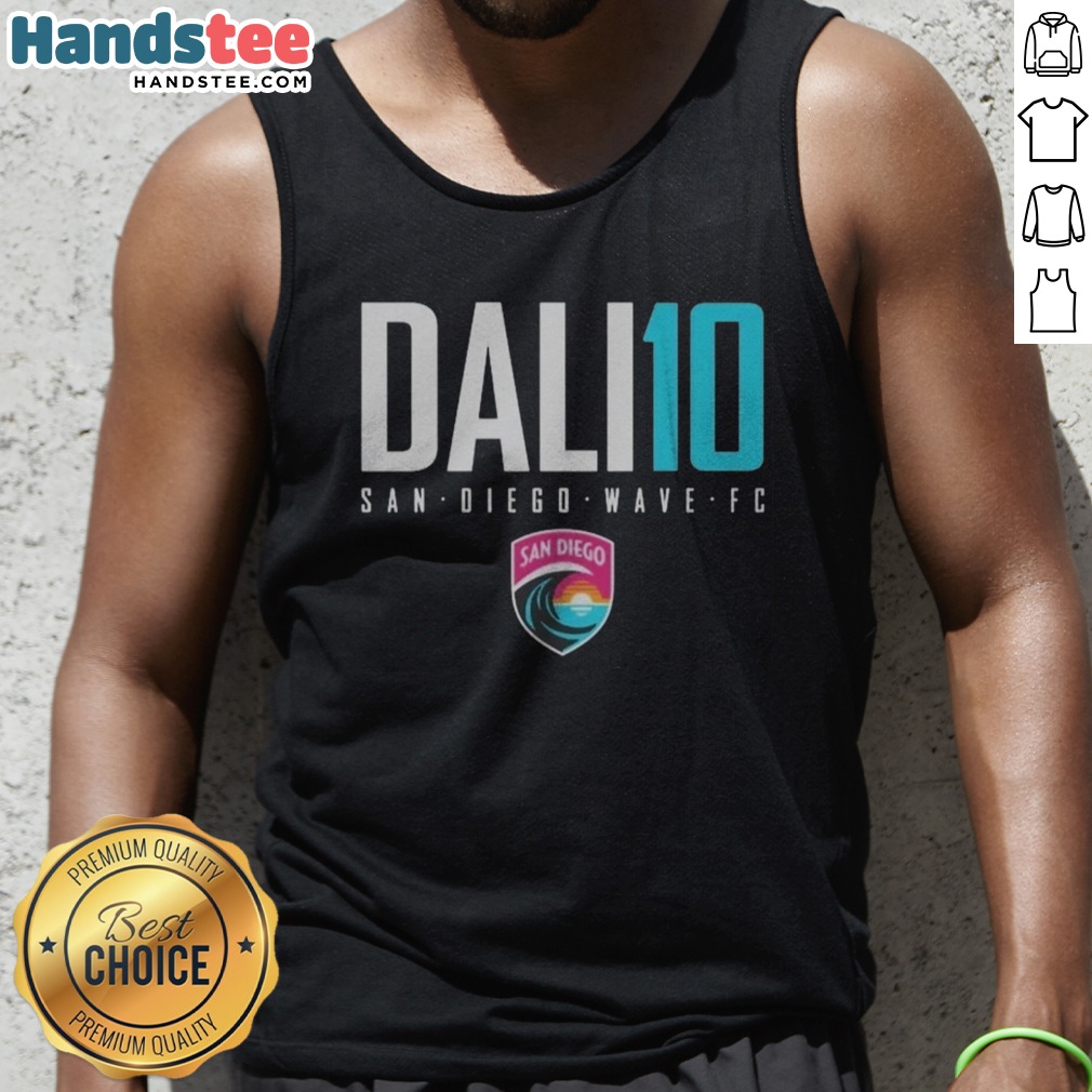 awesome-san-diego-wave-fc-dali-10-san-diego-wave-fc-san-diego-wave-fc-tank-top Awesome San Diego Wave FC DALI 10 San Diego Wave FC Tank top displayed in a vibrant setting
