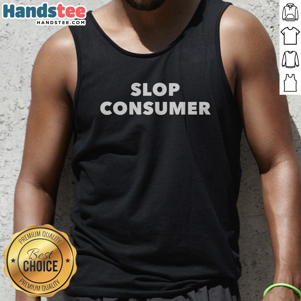 awesome-slop-consumer-tank-top Awesome Slop Consumer Tank top featuring a bold and unique design for casual wear.