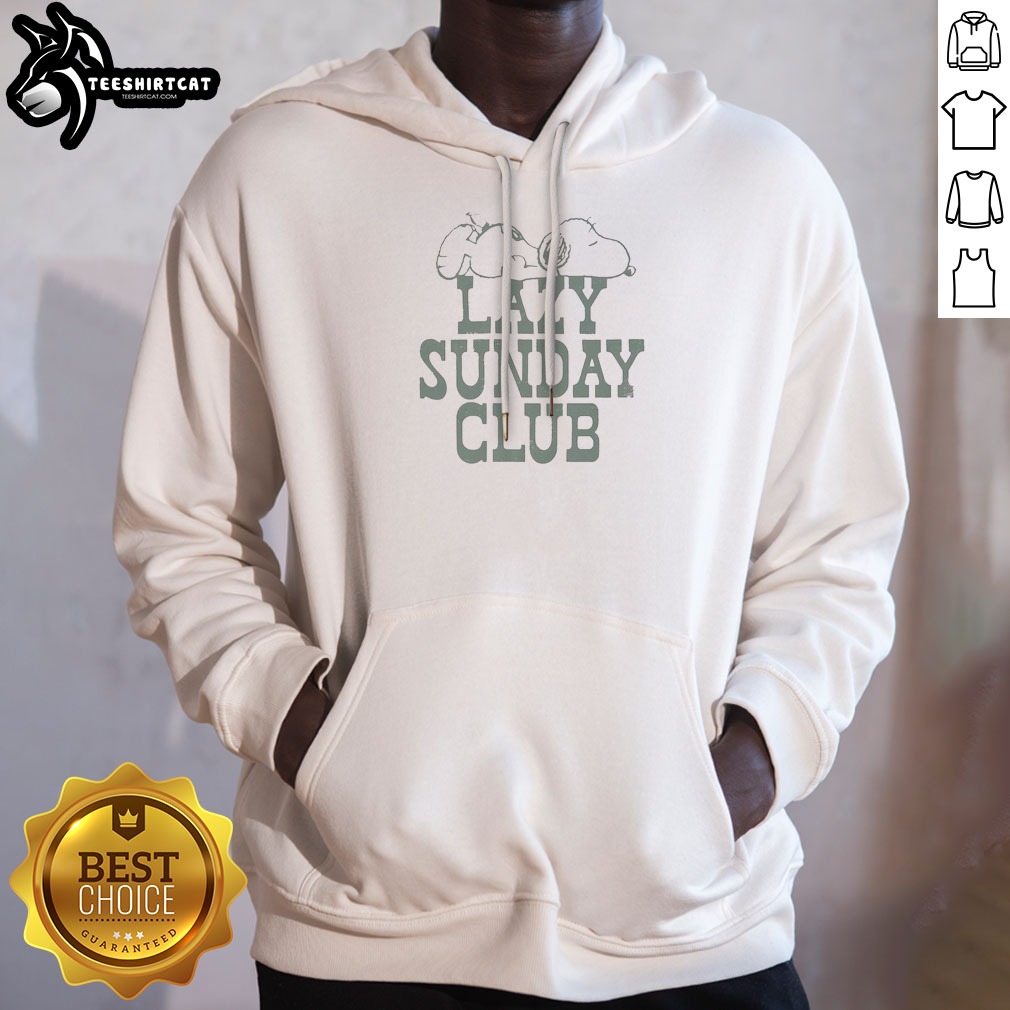 awesome-snoopy-lazy-sunday-club-hoodie Awesome Snoopy Lazy Sunday Club Hoodie