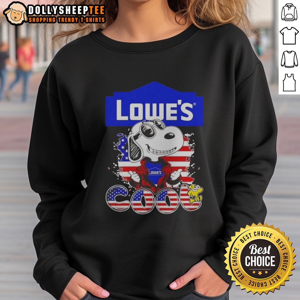 Awesome Snoopy Peanuts Lowe'S Cool Woodstock Sweatshirt Awesome Snoopy Peanuts Lowe'S Cool Woodstock Sweatshirt featuring classic cartoon characters.