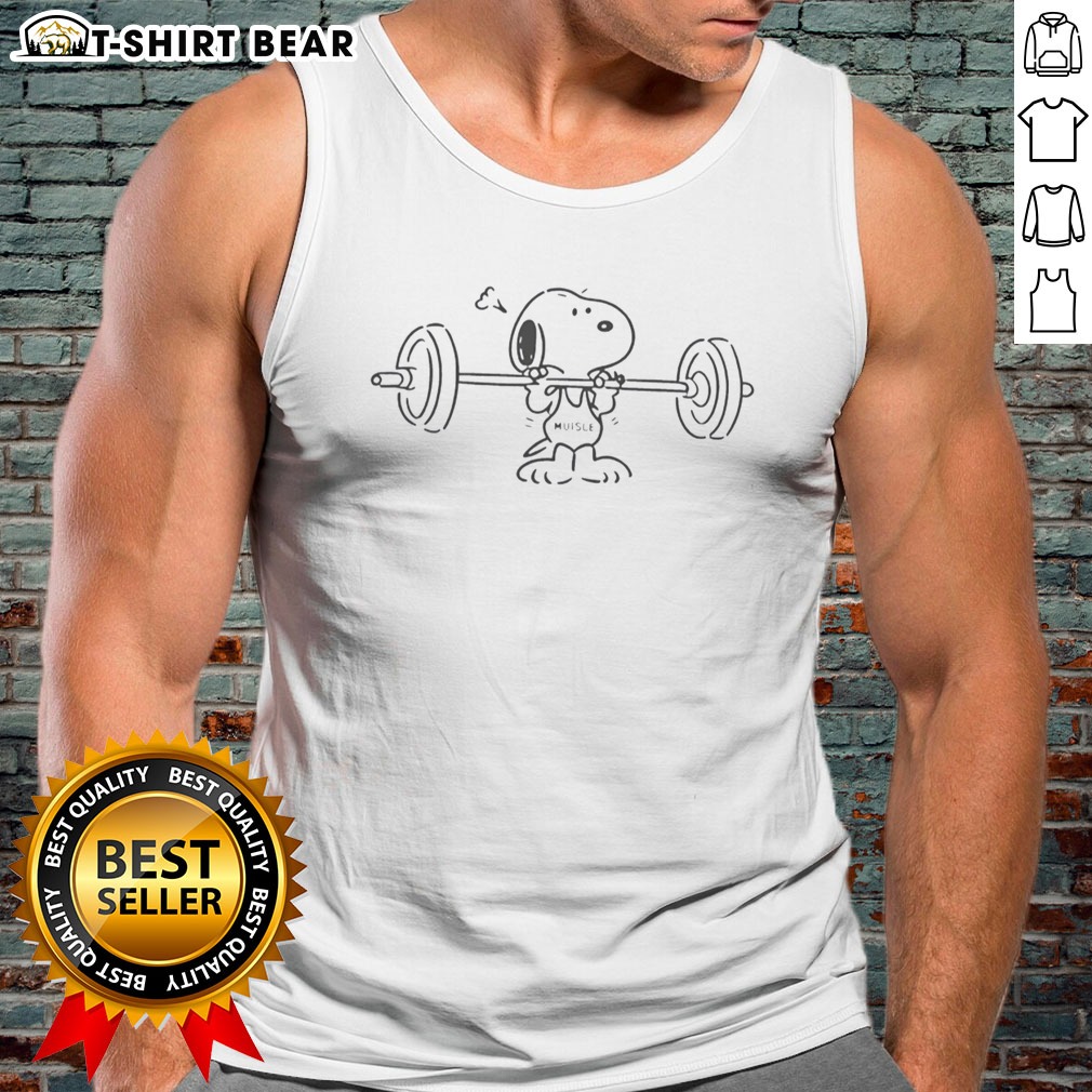 Awesome Snoopy Peanuts Muisle Holding Barbell Tank top Awesome Snoopy Peanuts Muisle Holding Barbell Tank top featuring a playful Snoopy design