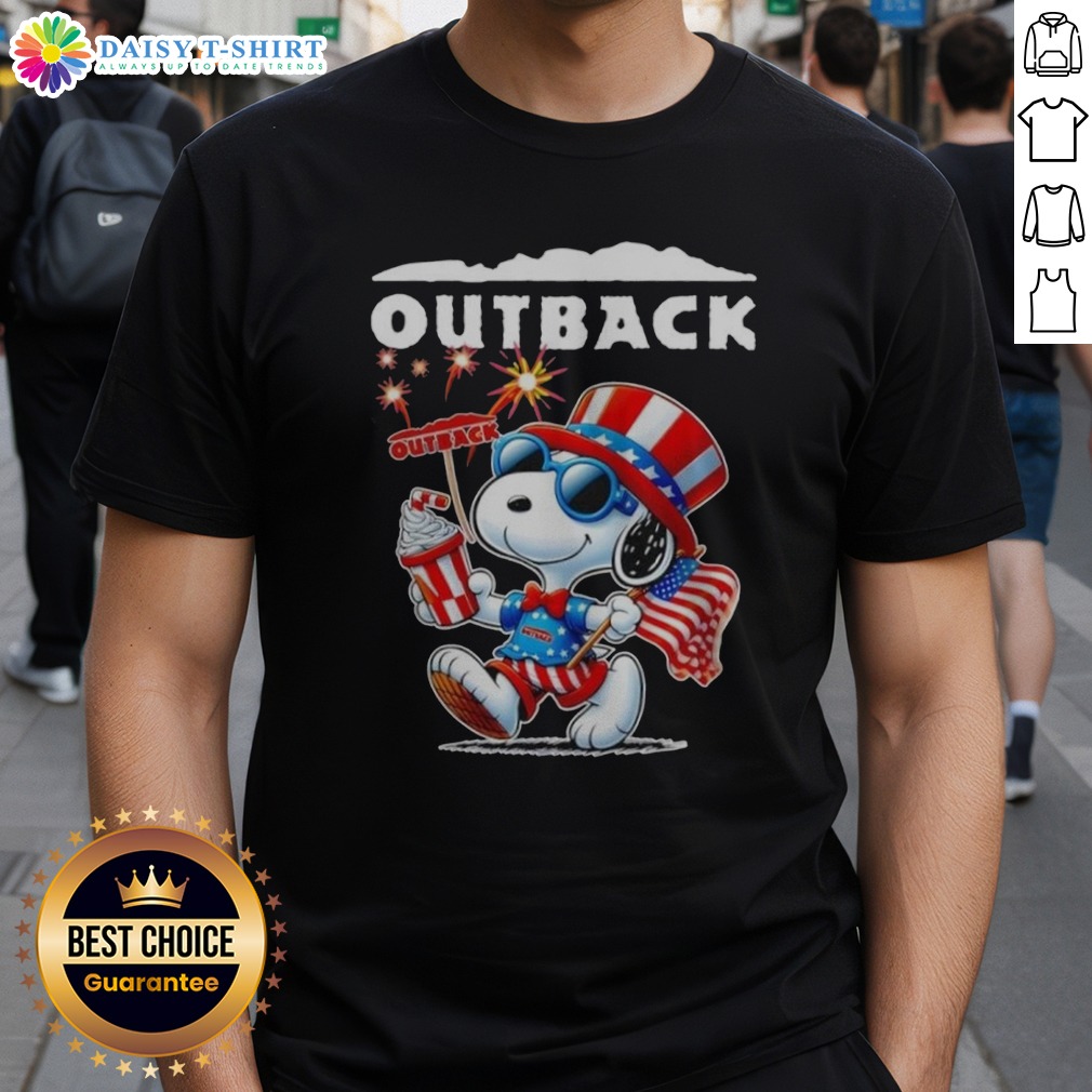 Awesome Snoopy X Outback Fourth Of July American 250 Years 1776 2026 Fireworks Shirt Awesome Snoopy X Outback Fourth Of July American 250 Years 1776 2026 Fireworks Shirt displayed on a vibrant background