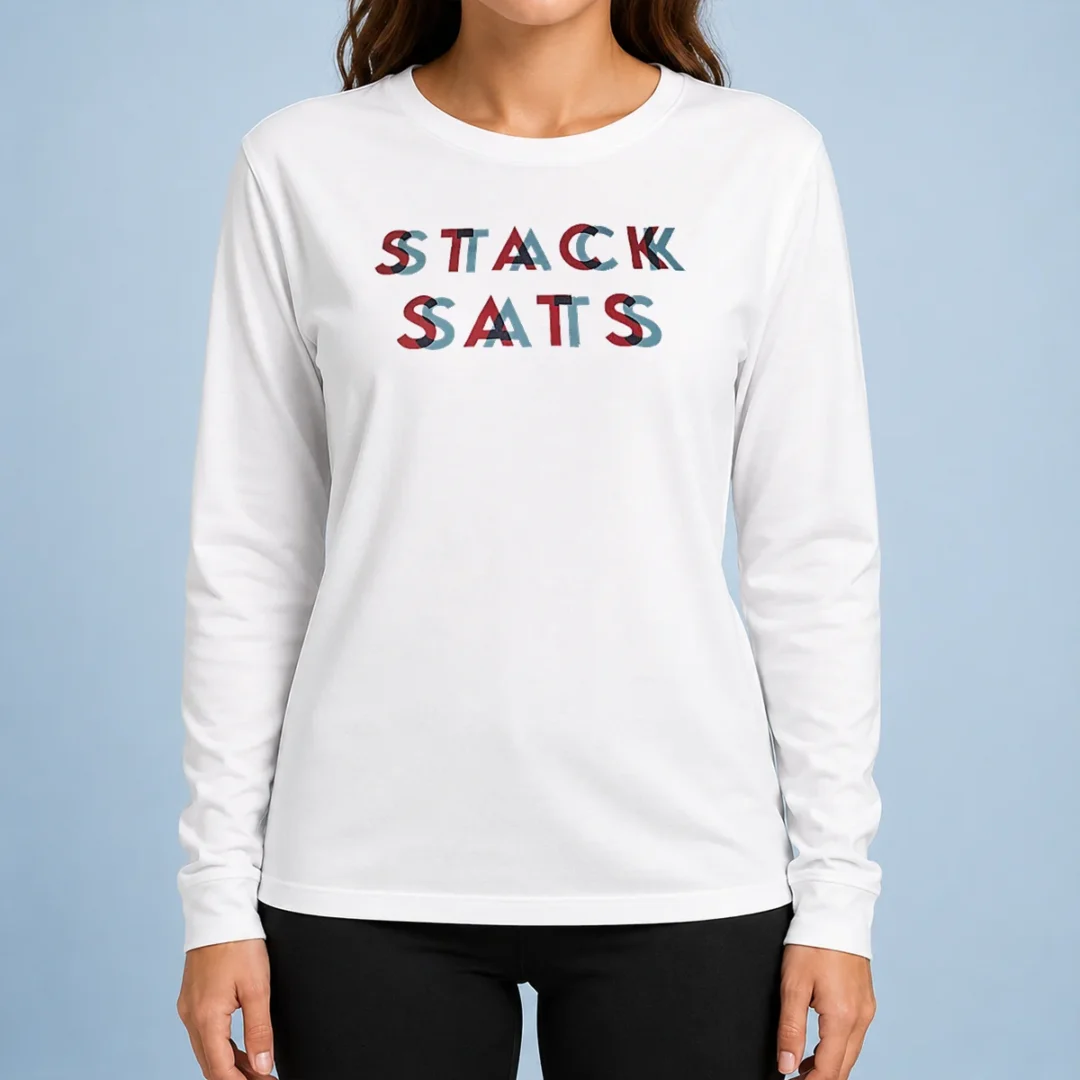 awesome-stack-sats-long-sleeve-shirt Awesome Stack Sats Long Sleeve Shirt