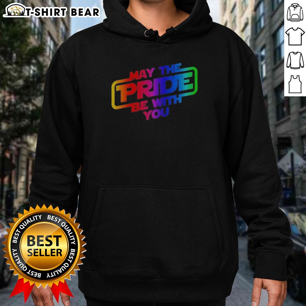 awesome-star-wars-may-the-pride-be-with-you-lgbtq-pride-rainbow-graphic-hoodie Awesome Star Wars May The Pride Be With You LGBTQ Pride Rainbow Graphic Hoodie featuring a vibrant rainbow design.