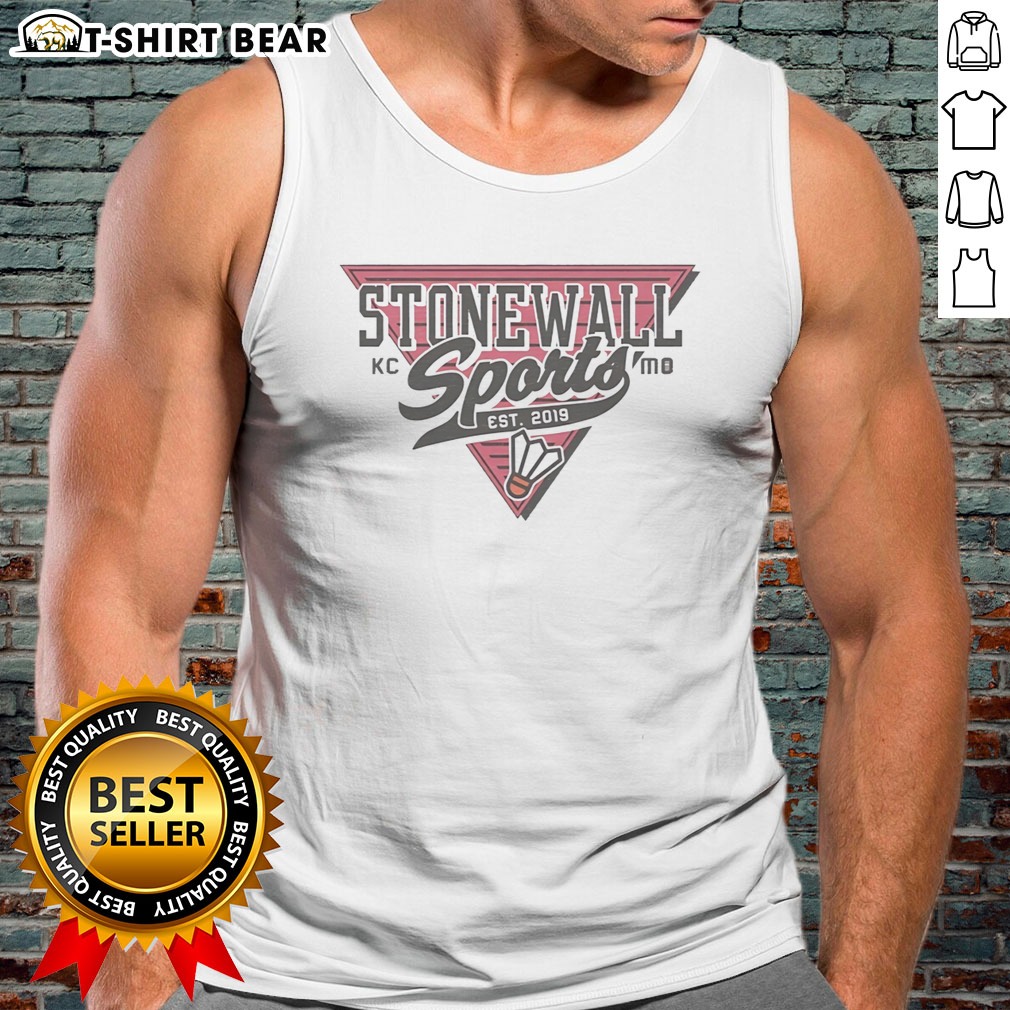 awesome-stonewall-sports-kc-mo-est-2019-badminton-logo-tank-top Awesome Stonewall Sports KC MO Est 2019 Badminton Logo Tank Top featuring a unique design