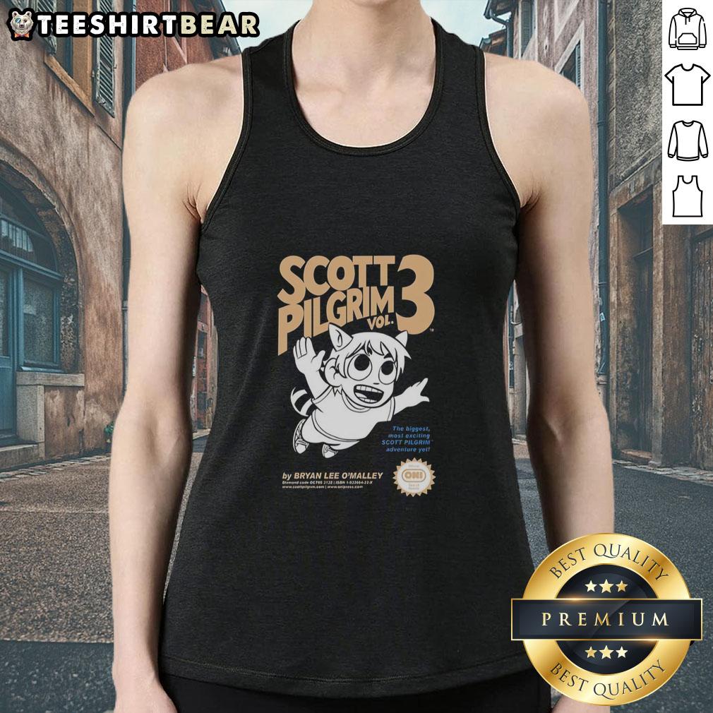 awesome-the-biggest-most-exiting-adventure-scott-pilgrim-vol-3-scott-pilgrim-tank-top Scott Pilgrim Tank Top featuring art from 'Scott Pilgrim Vol 3: The Biggest Most Exciting Adventure' for fans.