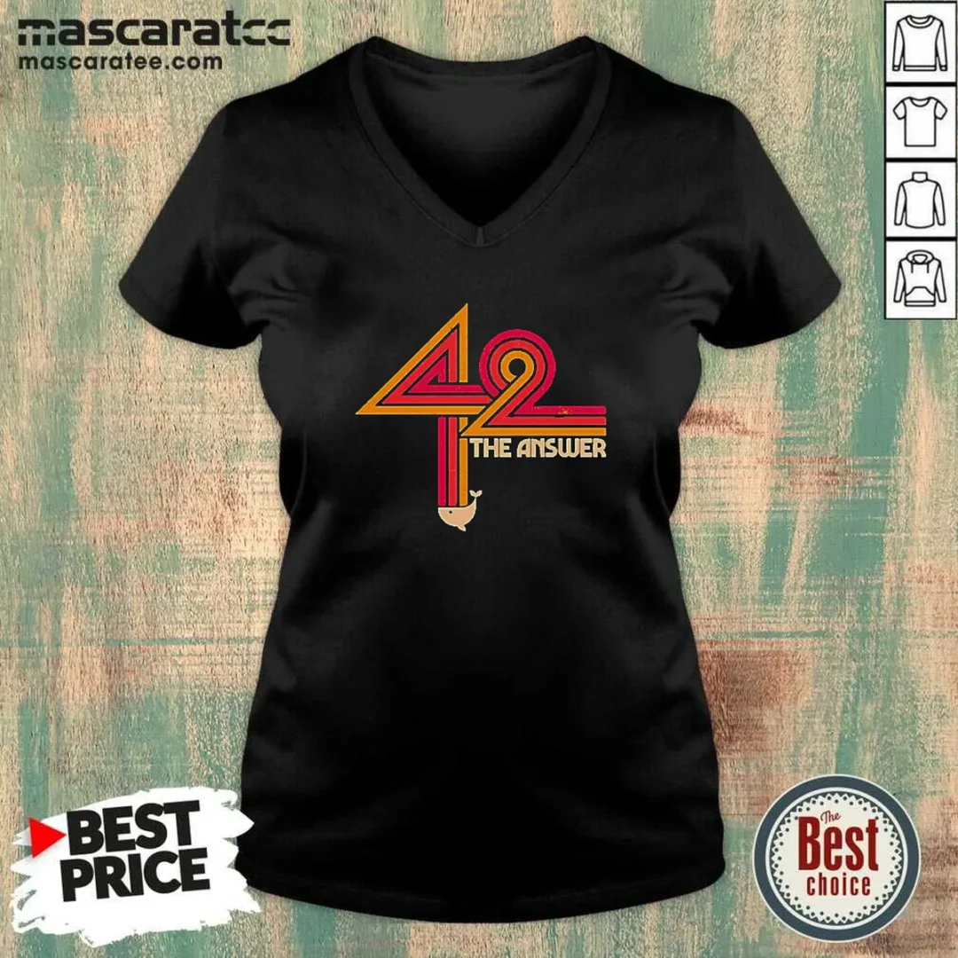 awesome-the-hitchhiker-s-guide-to-the-galaxy-42-the-ultimate-answer-v-neck-shirt-v-neck-optimized Awesome The Hitchhiker'S Guide To The Galaxy 42 The Ultimate Answer V Neck Shirt v neck optimized in black