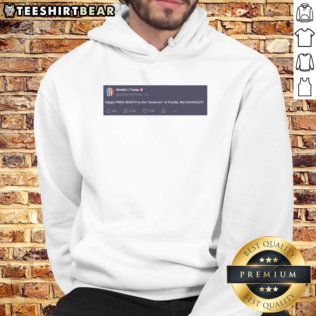 awesome-trump-happy-pride-month-to-the-governor-of-florida-ron-defaggot-hoodie Awesome Trump Happy Pride Month To The Governor Of Florida Ron Defaggot Hoodie featuring bold graphics