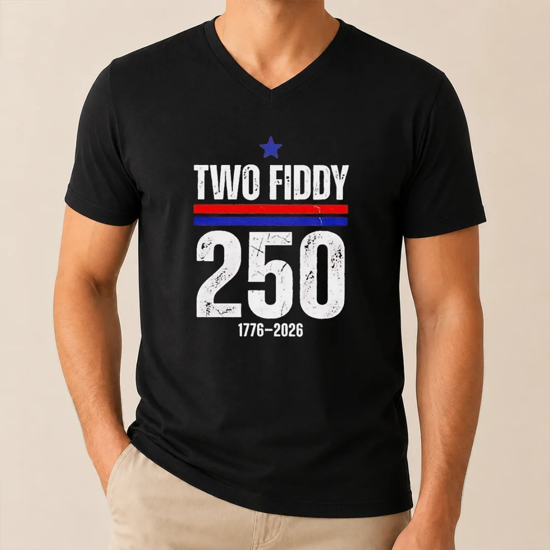 Awesome Two Fiddy 250 17762026 USA V Neck Shirt Awesome Two Fiddy 250 17762026 USA V Neck Shirt in classic fit with bold USA graphic