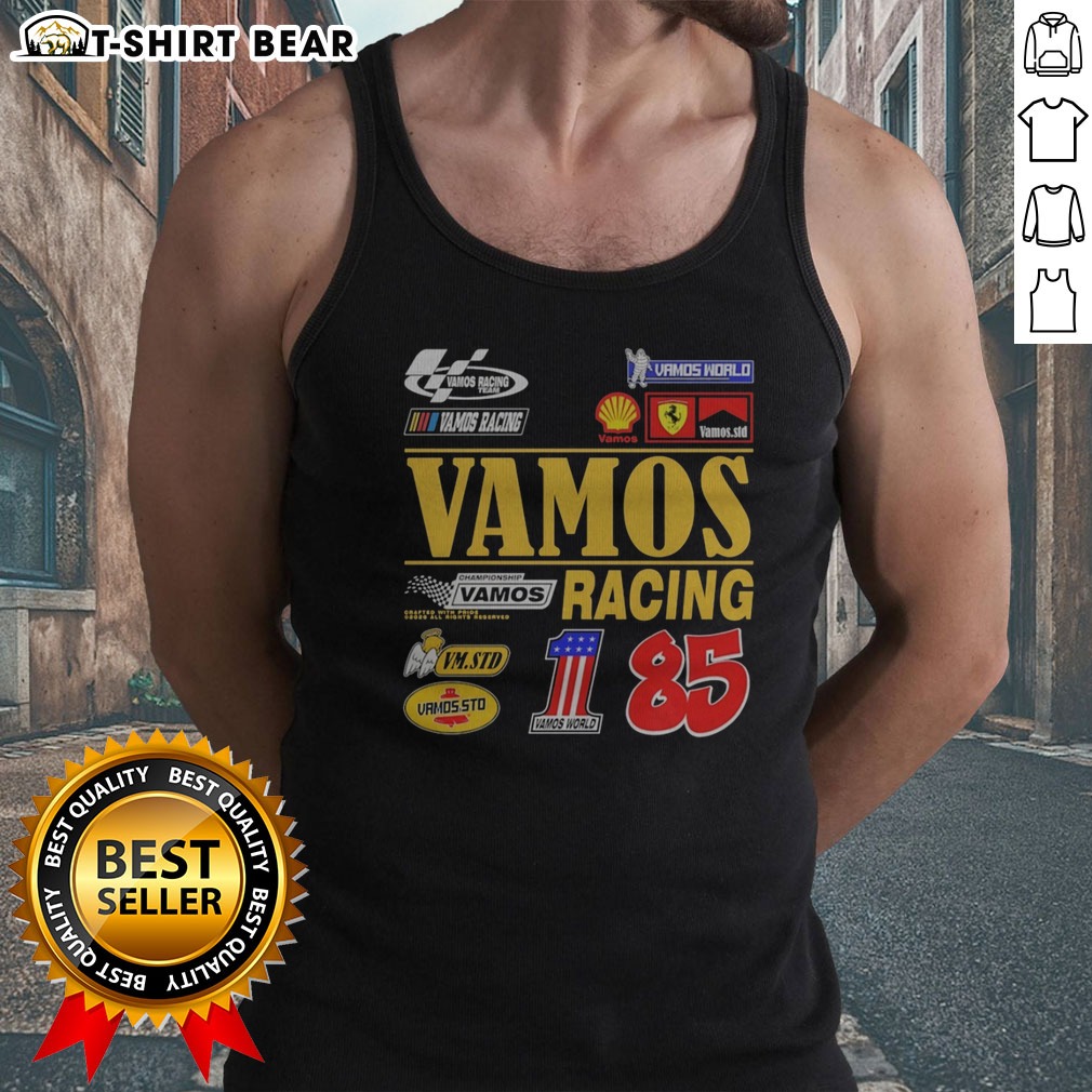 awesome-vamos-racing-team-championship-vamos-racing-85-vamos-world-vm-std-tank-top Awesome Vamos Racing Team Championship Vamos Racing 85 Vamos World Vm Std Tank top featuring a vibrant racing graphic