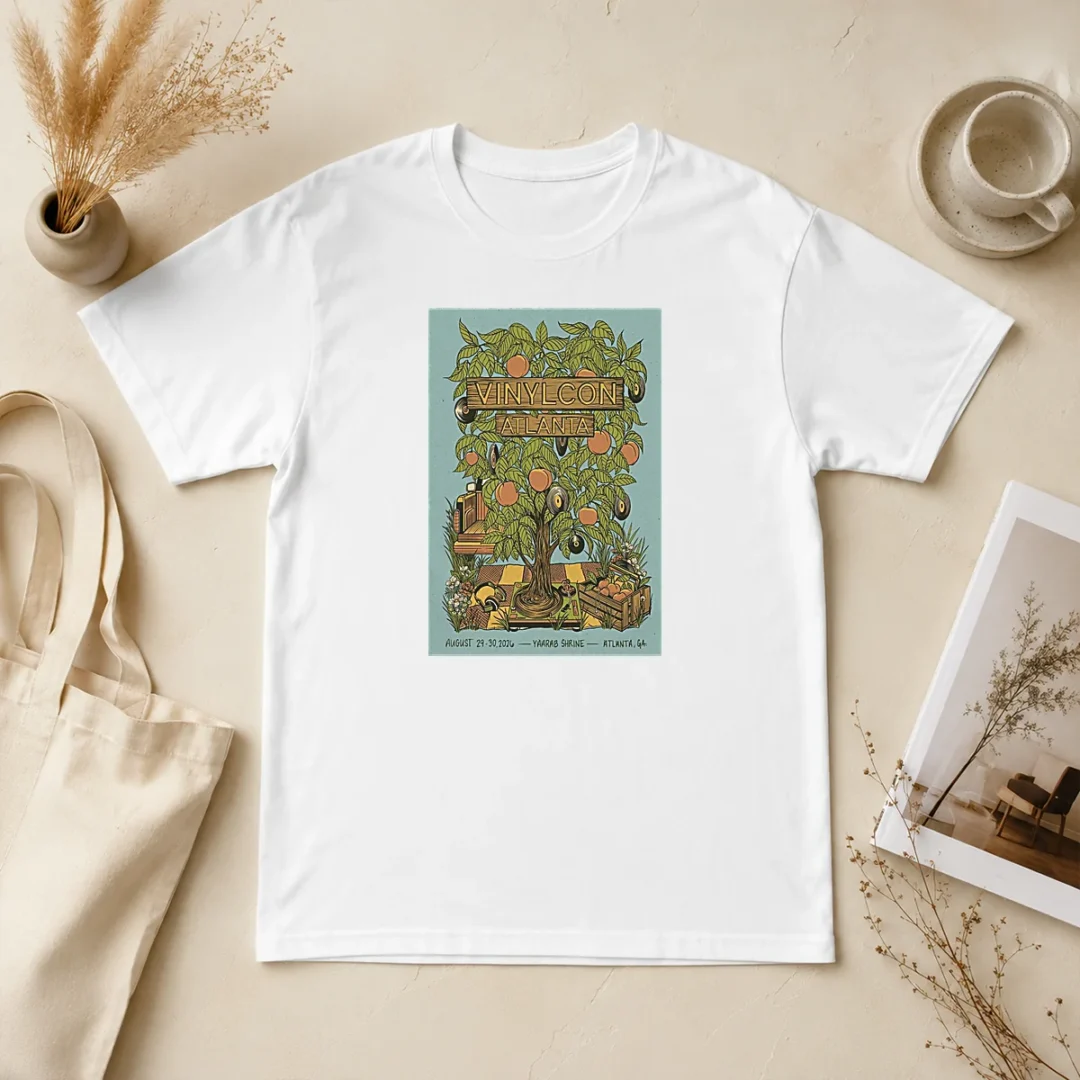 Awesome Vinylcon Aug 29 30 2026 Yaarab Shrine Atlanta GA Poster t shirt Awesome Vinylcon Aug 29 30 2026 Yaarab Shrine Atlanta GA Poster
