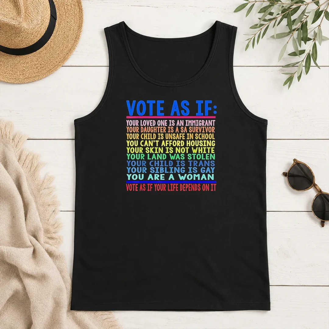 Awesome Vote As If Your Life Depends On It Tank Top Awesome Vote As If Your Life Depends On It Tank Top