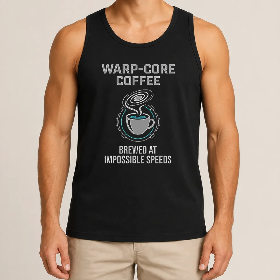 Awesome Warp Core Coffee Brewed At Impossible Speeds Tank Top Awesome Warp Core Coffee Brewed At Impossible Speeds Tank Top