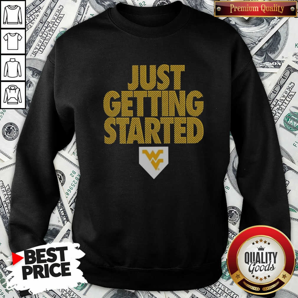 awesome-west-virginia-mountaineers-just-getting-started-sweatshirt-sweatshirt-optimized-2 Awesome West Virginia Mountaineers Just Getting Started sweatshirt optimized for showcasing vibrant college spirit.