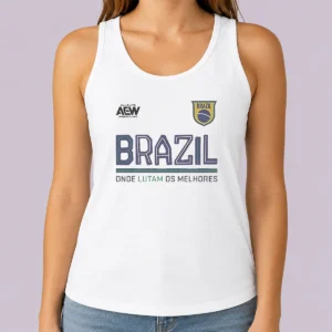 Funny AEW Tournament Soccer Collection Brazil Onde Lutam Os Melhores Tank Top