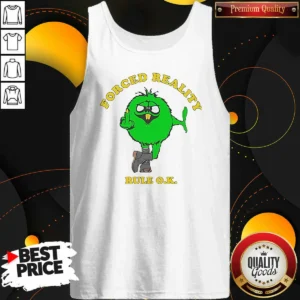 Nice Forced Reality Rule OK Green Monster Middle Finger Tank Top